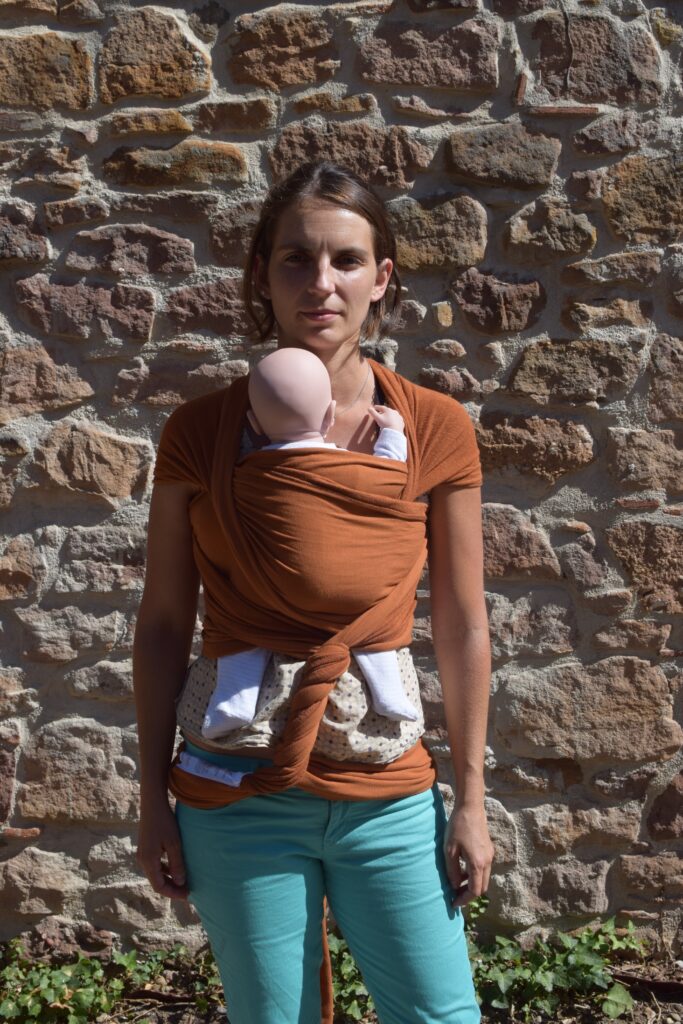 écharpe tricotée extensible